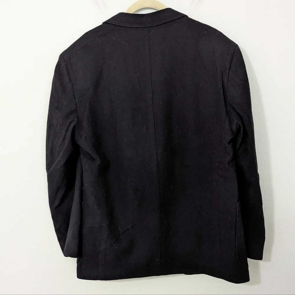 Vintage Banana Republic Adventure Outfitters 100% Pure Wool Blazer Black Small S